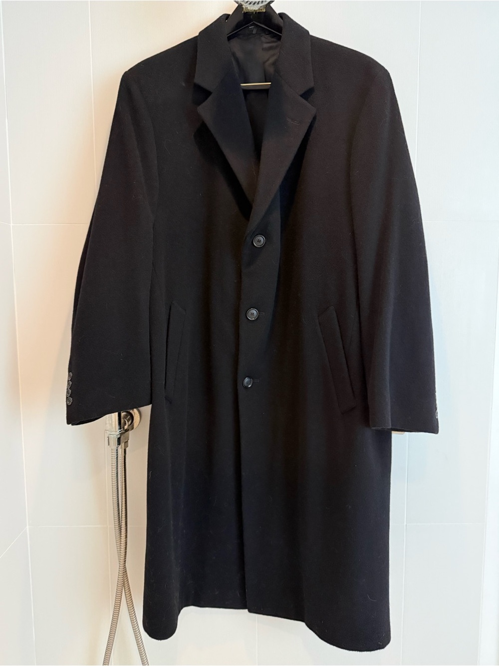 Alfani for Macy’s Men's Store Classic Black Overcoat 42R